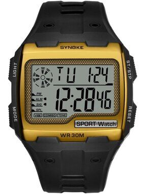Men Waterproof Wrist Watch Sports Watch Digital Large LED Screen Watch Xmas Gift